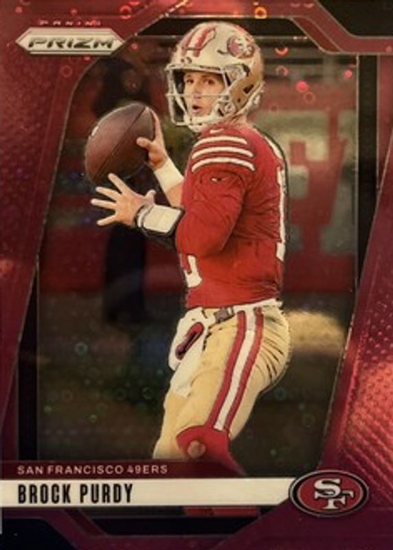 Brock Purdy 2024 Prizm #249 No Huddle Pink /25 RAW
