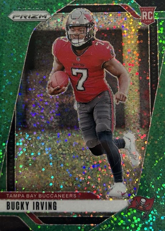 Bucky Irving 2024 Prizm #316 Green Sparkle /8 Rookie RAW