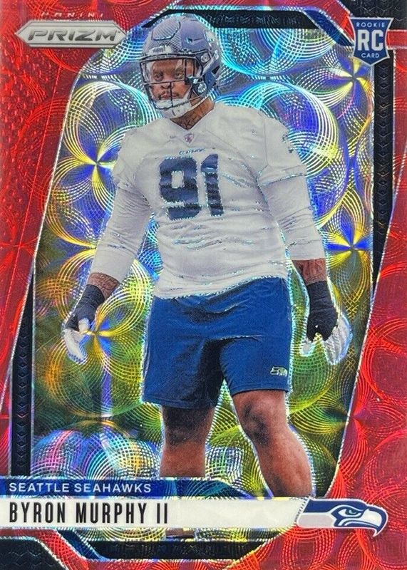 Byron Murphy II 2024 Prizm #317 Choice Red /20 Rookie RAW