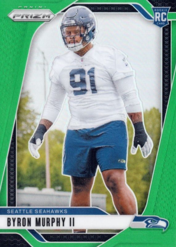 Byron Murphy II 2024 Prizm #317 Green Rookie RAW
