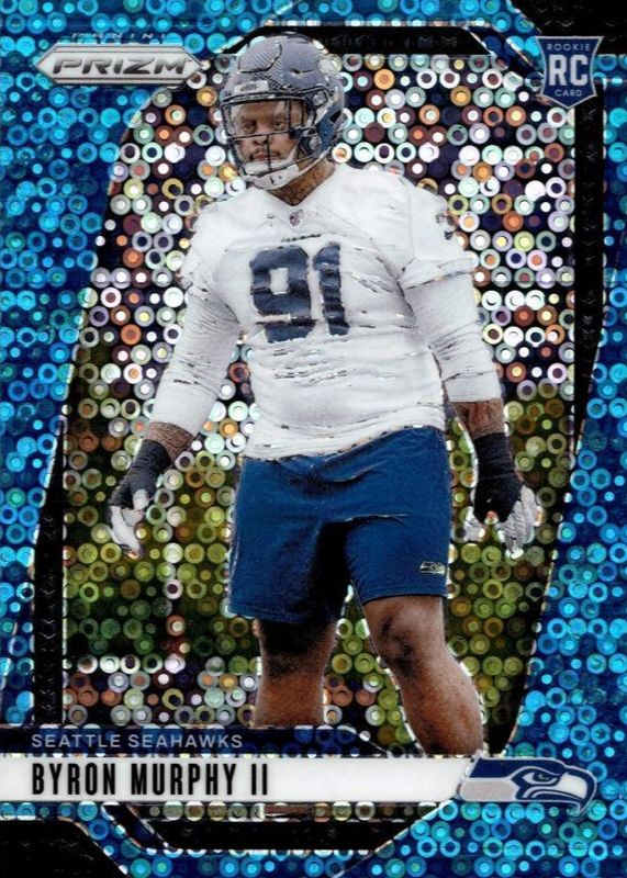 Byron Murphy II 2024 Prizm #317 No Huddle Blue /99 Rookie RAW