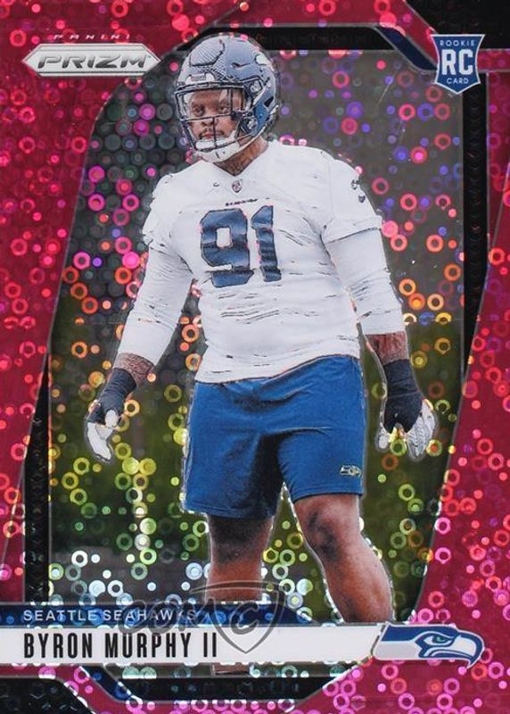 Byron Murphy II 2024 Prizm #317 No Huddle Pink /25 Rookie RAW