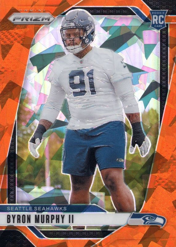 Byron Murphy II 2024 Prizm #317 Orange Ice Rookie RAW