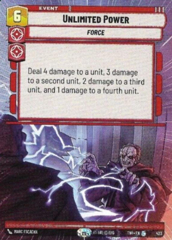 Unlimited Power 2024 Twilight of the Republic #423 Hyperspace RAW