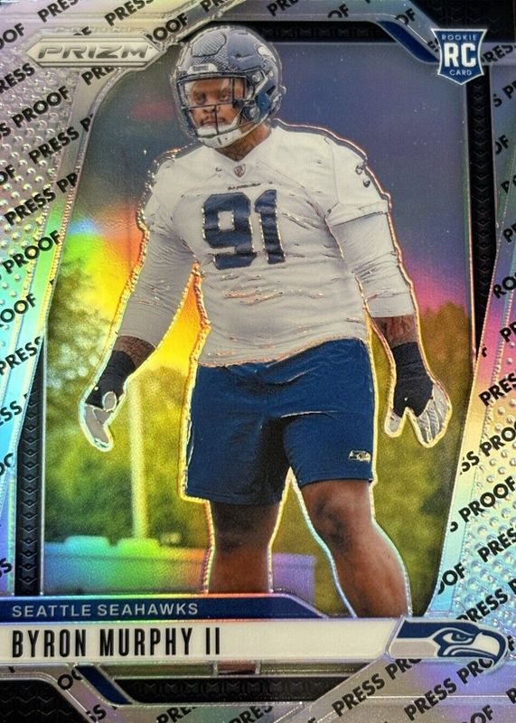 Byron Murphy II 2024 Prizm #317 Press Proof /(SSP) Rookie RAW