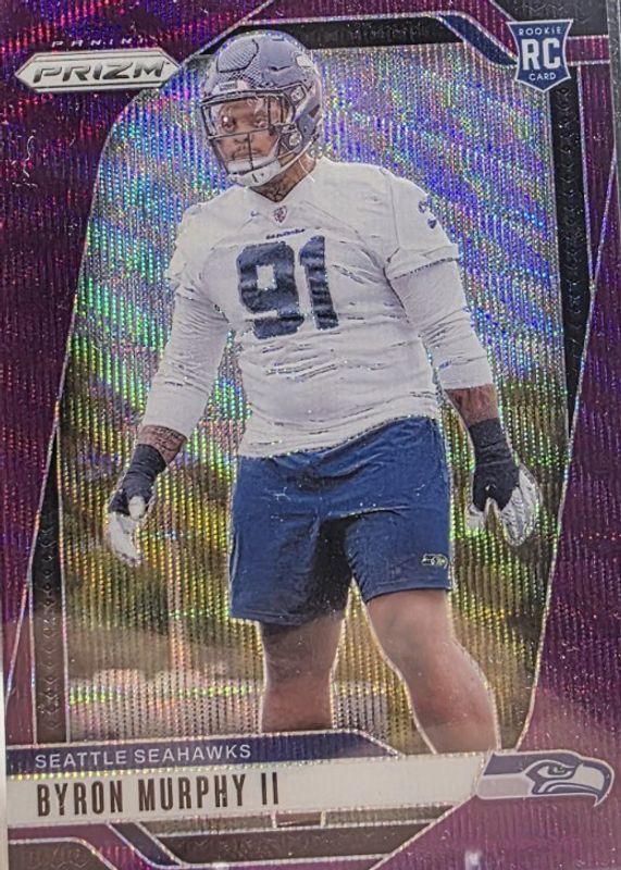Byron Murphy II 2024 Prizm #317 Purple Wave /99 Rookie RAW