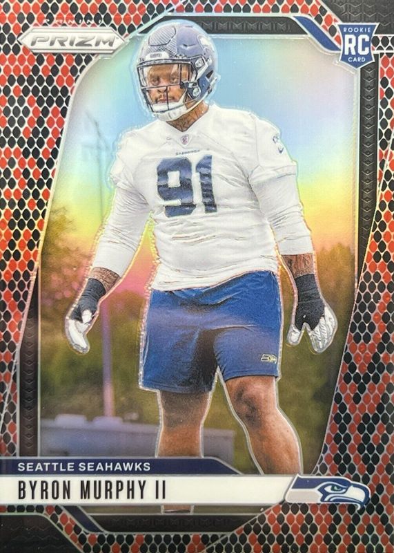 Byron Murphy II 2024 Prizm #317 Snakeskin /(SSP) Rookie RAW