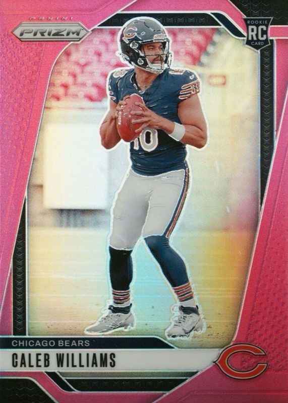 Caleb Williams 2024 Prizm #301 Pink Rookie RAW