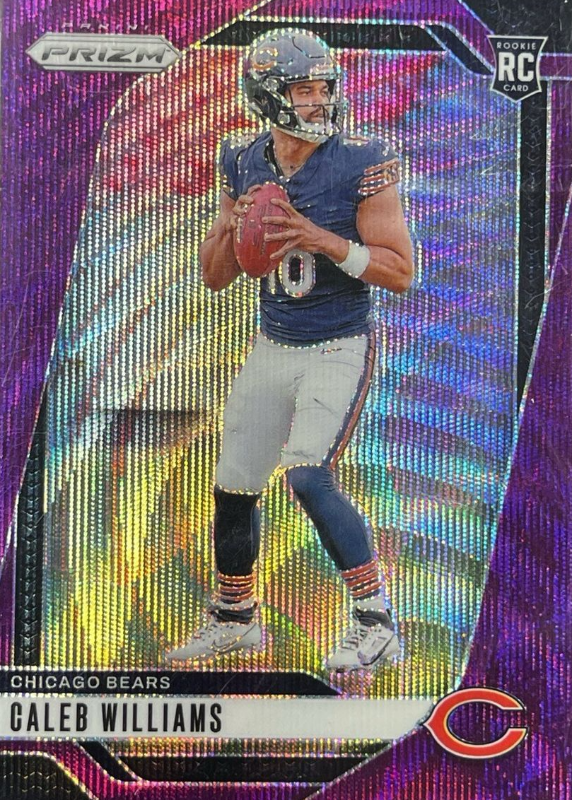 Caleb Williams 2024 Prizm #301 Purple Wave /99 Price Guide