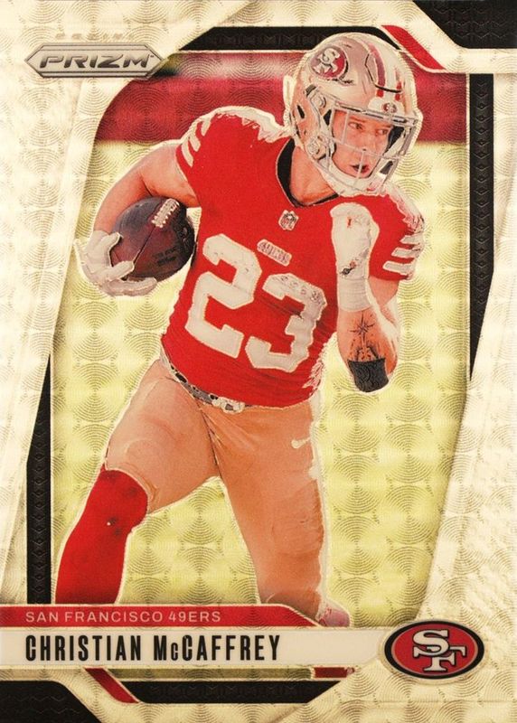 Christian McCaffrey 2024 Prizm #250 Gold Vinyl /5 RAW