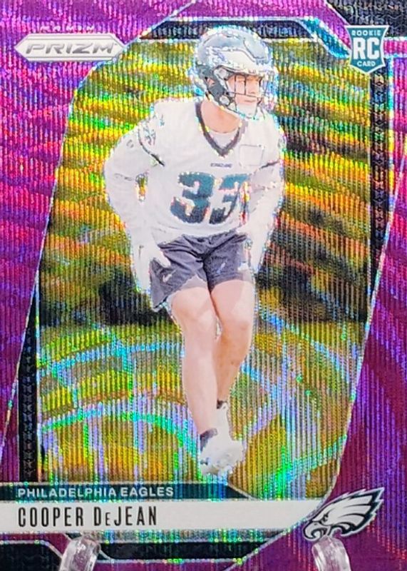 Cooper DeJean 2024 Prizm #321 Purple Wave /99 Rookie RAW