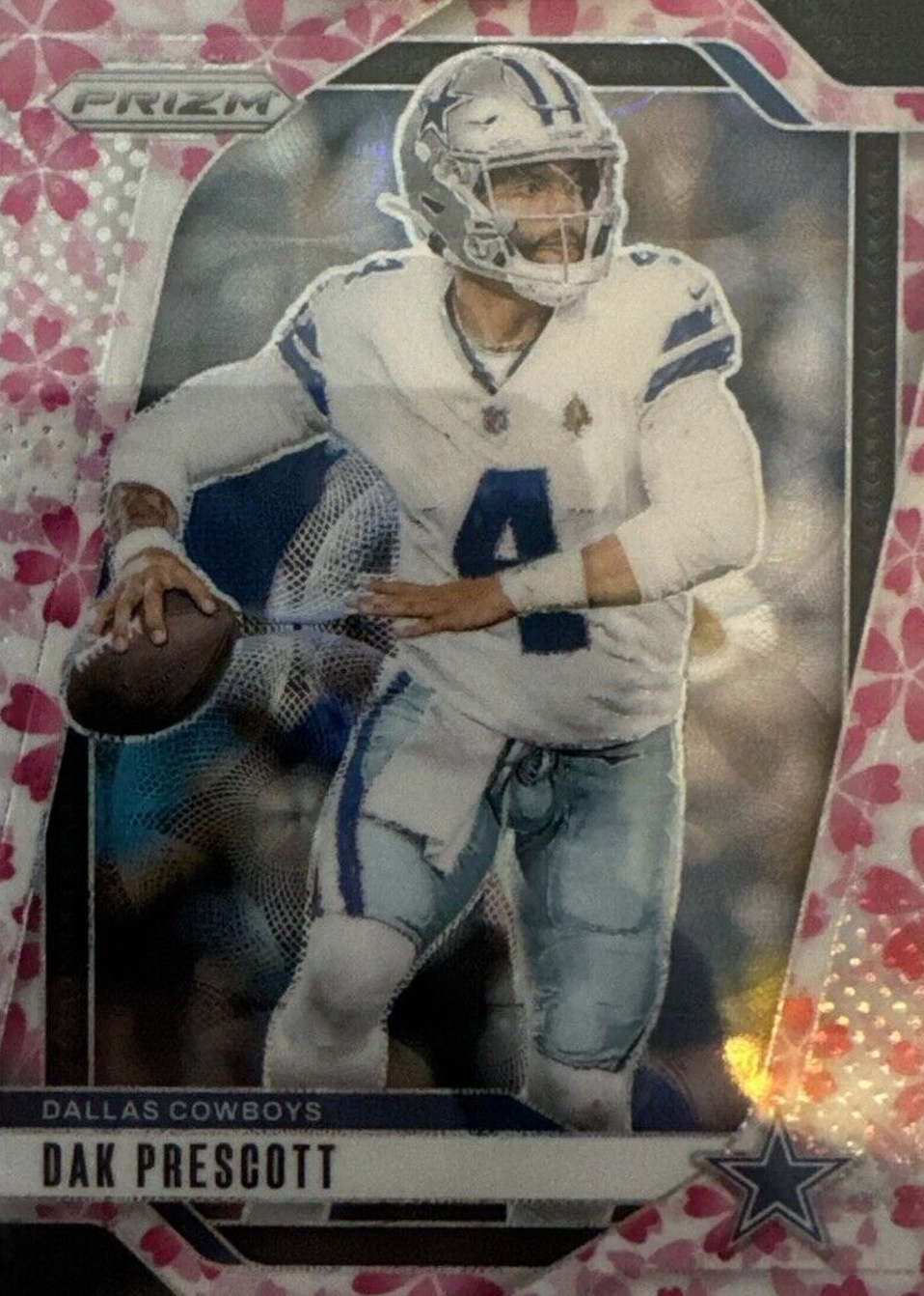 Dak Prescott 2024 Prizm #73 Choice Cherry Blossom /15 Price Guide