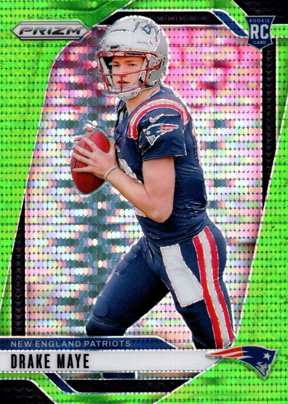 Drake Maye 2024 Prizm #329 Neon Green Pulsar Price Guide