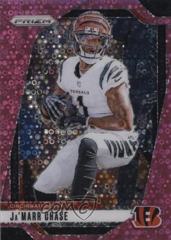 Ja'Marr Chase 2024 Prizm #57 No Huddle Pink /25 RAW