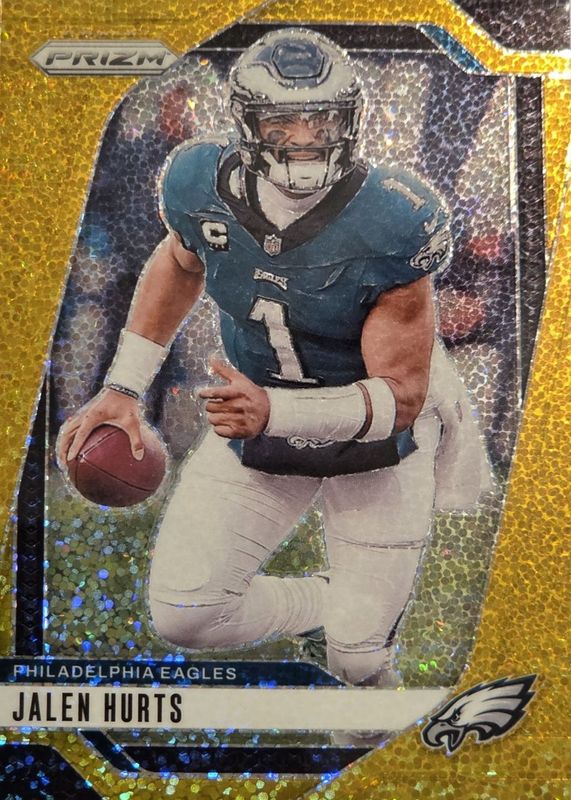Jalen Hurts 2024 Prizm #231 Gold Sparkle /24 RAW