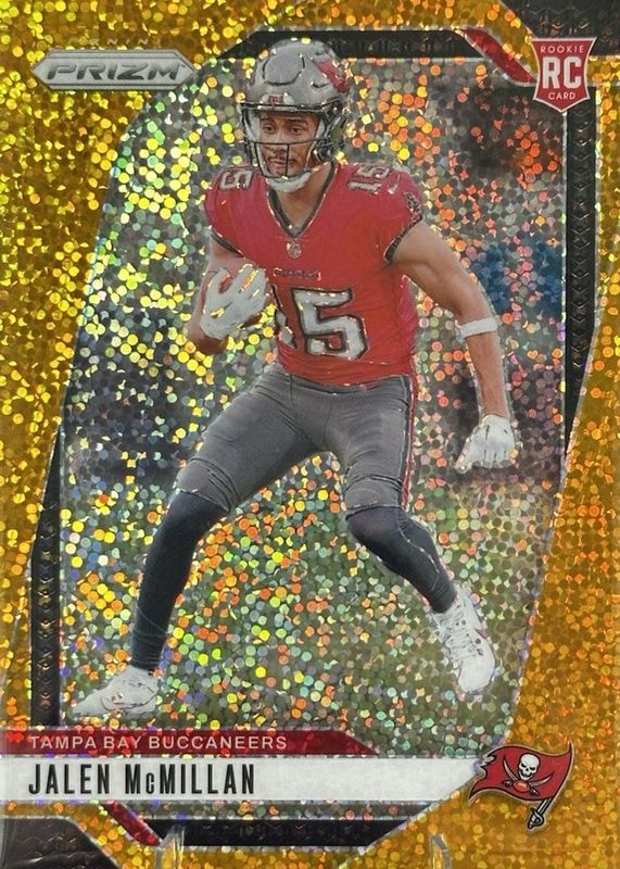 Jalen McMillan 2024 Prizm #338 Gold Sparkle /24 Rookie RAW