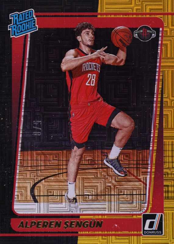 Alperen Sengun 2021 Donruss #219 Choice Black & Gold /8 Rookie RAW