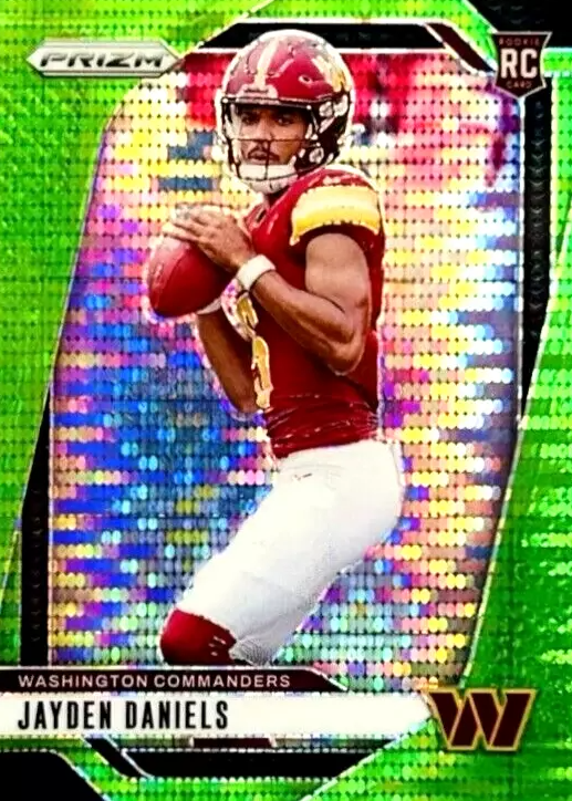 Jayden Daniels 2024 Prizm #347 Neon Green Pulsar Price Guide