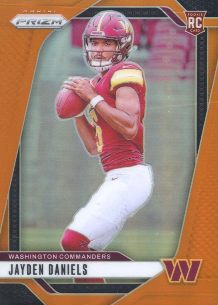 Jayden Daniels 2024 Prizm #347 Orange /249 Price Guide - Sports