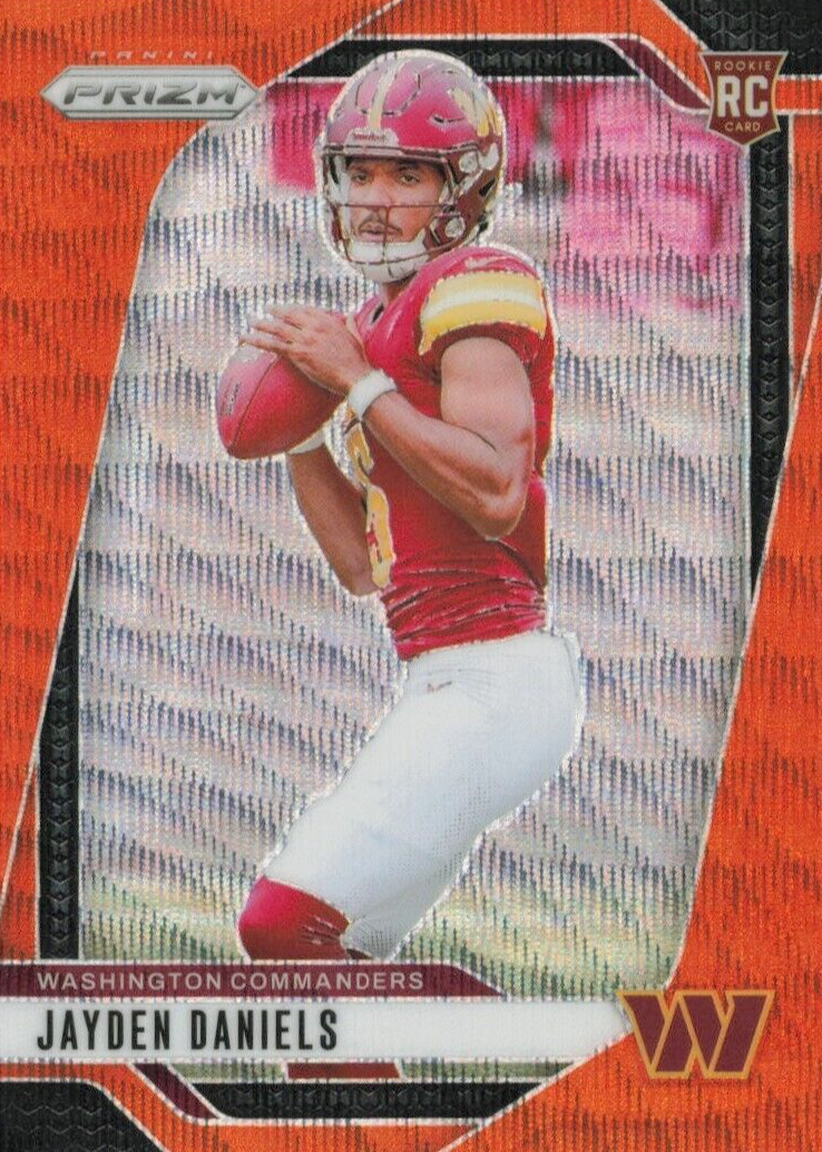 Jayden Daniels 2024 Prizm #347 Orange Wave /60 Price Guide