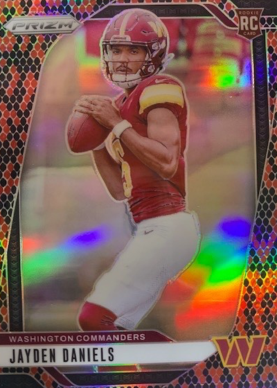 Jayden Daniels 2024 Prizm #347 Snakeskin /(SSP) Price Guide