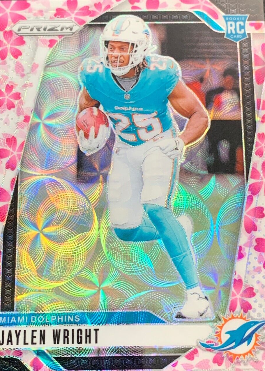 Jaylen Wright 2024 Prizm #348 Choice Cherry Blossom /15 Price