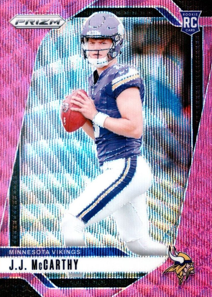 JJ McCarthy 2024 Prizm #400 Pink Wave Price Guide - Sports Card