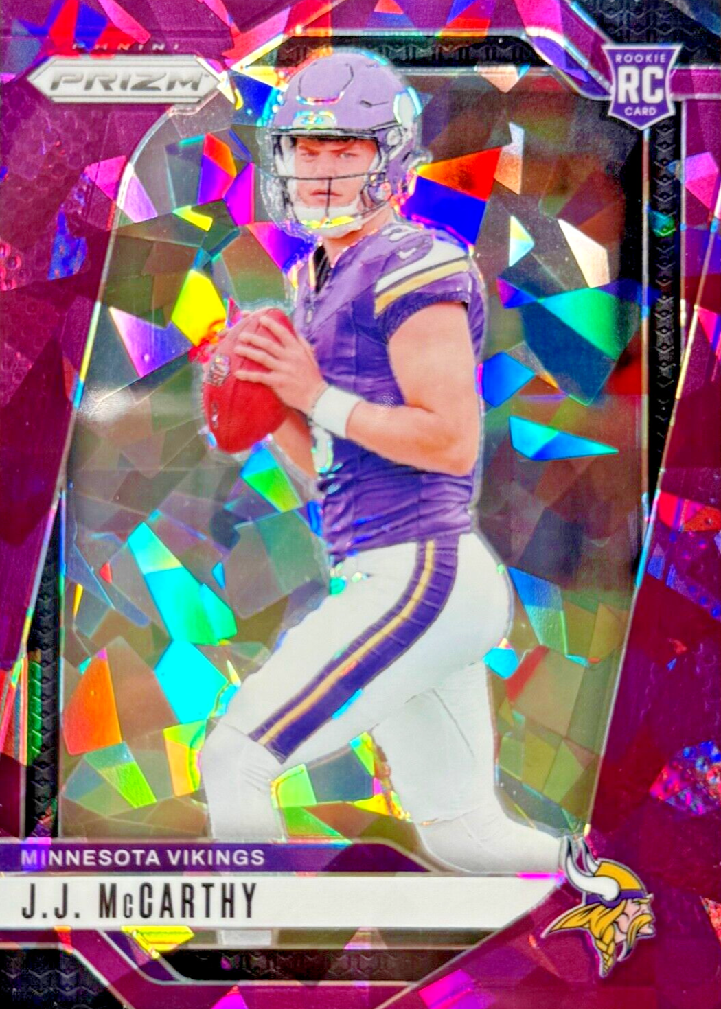 JJ McCarthy 2024 Prizm #400 Purple Ice /225 Price Guide - Sports