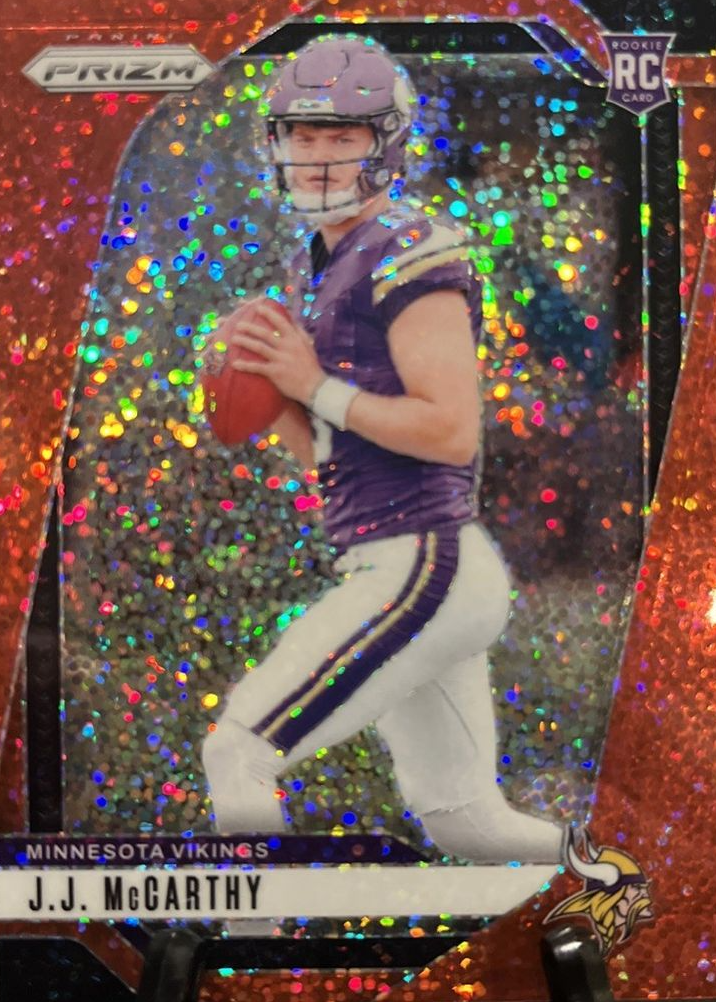 JJ McCarthy 2024 Prizm #400 Red Sparkle /(SSP) Price Guide
