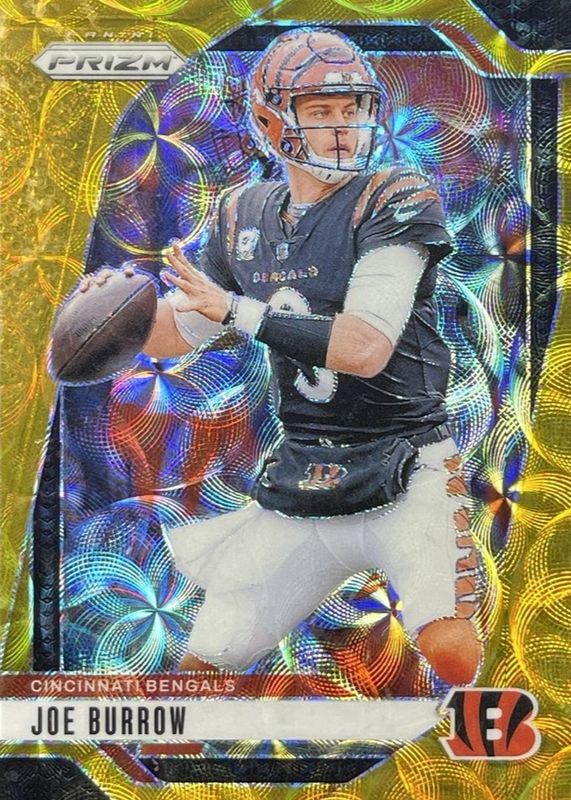 Joe Burrow 2024 Prizm #55 Choice Gold /10 RAW