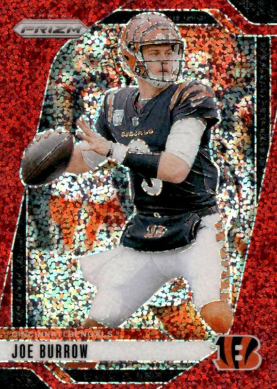 Joe Burrow 2024 Prizm #55 Red Sparkle /(SSP) BGS 9