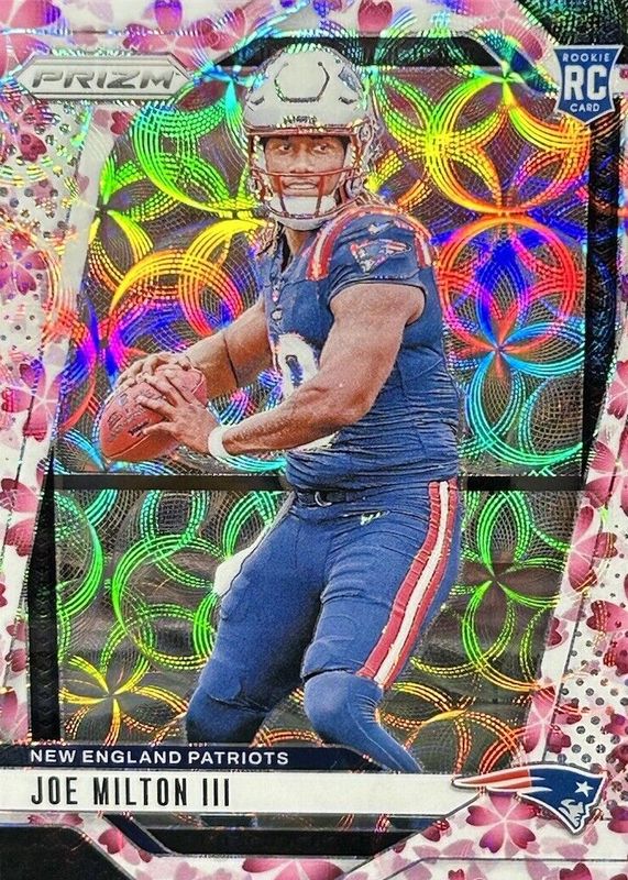 Joe Milton III 2024 Prizm #354 Choice Cherry Blossom /15 Rookie RAW