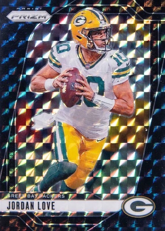 Jordan Love 2024 Prizm #101 Black Finite /1 RAW