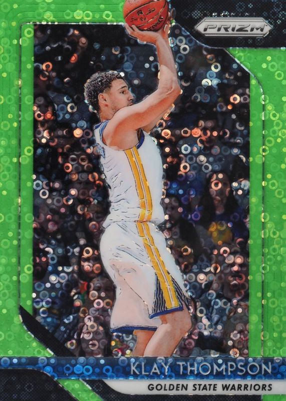 Klay Thompson 2018 Prizm #242 Fast Break Neon Green /5 PSA 10