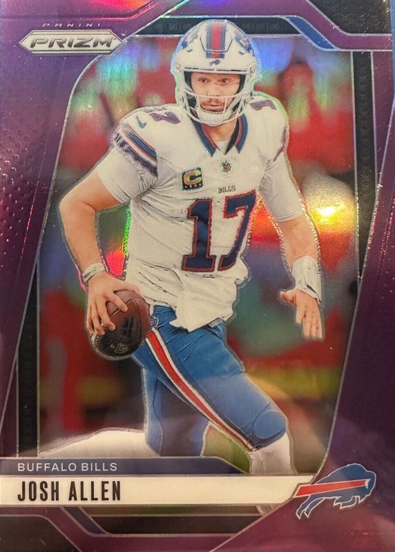 Josh Allen 2024 Prizm #28 Purple /125 RAW