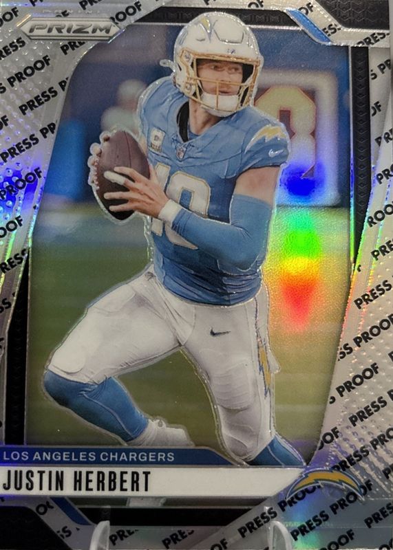 Justin Herbert 2024 Prizm #157 Press Proof /(SSP) RAW