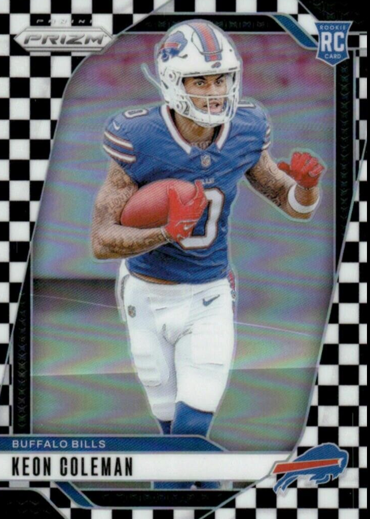 Keon Coleman 2024 Prizm #362 Black & White Checker /(SSP) Price