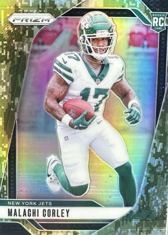 Malachi Corley 2024 Prizm #369 Forest Camo /15 Rookie RAW
