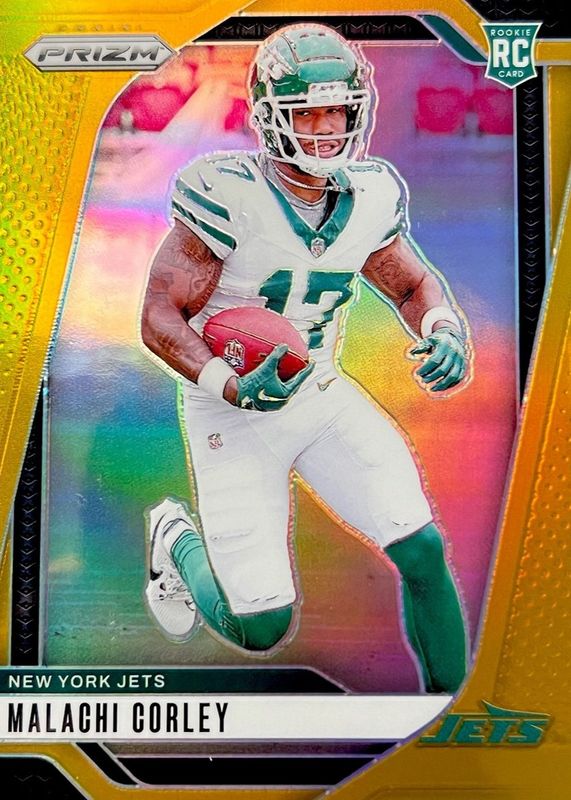 Malachi Corley 2024 Prizm #369 Gold /10 Rookie RAW