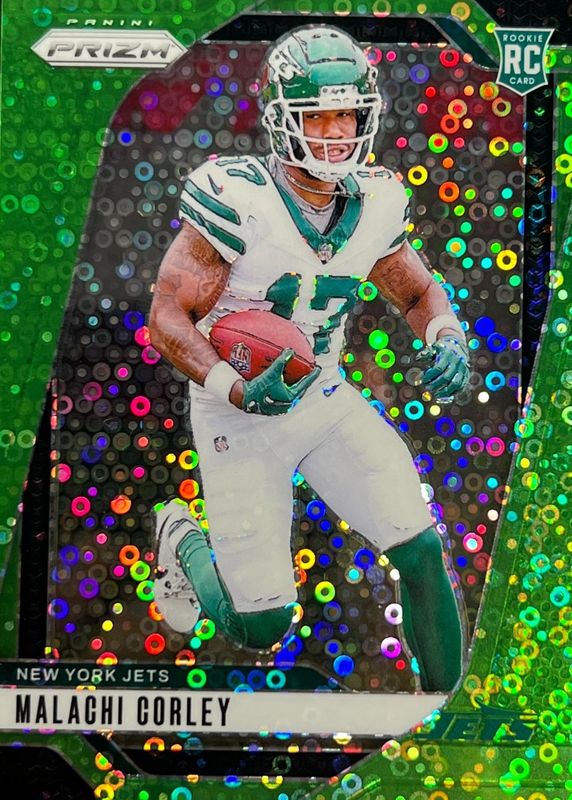 Malachi Corley 2024 Prizm #369 No Huddle Neon Green /10 Rookie RAW