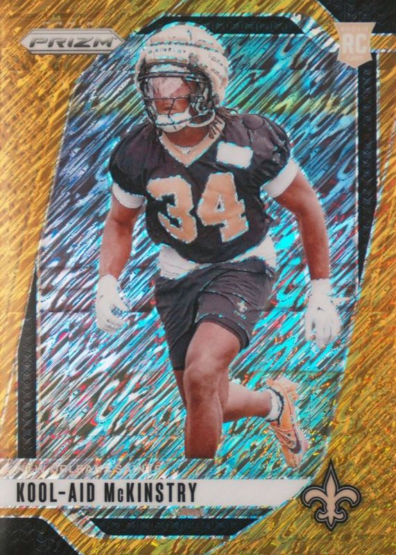 Kool-Aid McKinstry 2024 Prizm #363 Gold Shimmer /10 Rookie RAW