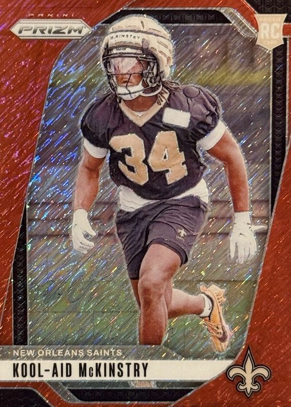 Kool-Aid McKinstry 2024 Prizm #363 Red Shimmer /35 Rookie RAW