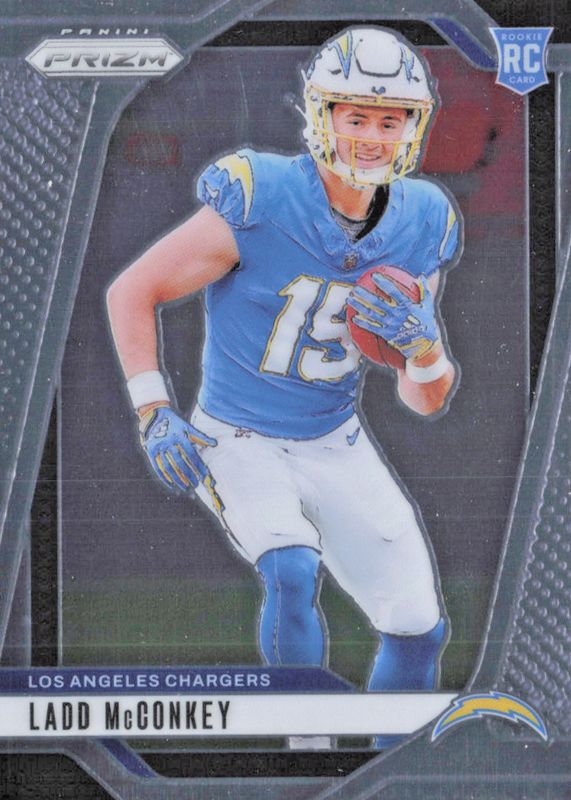 2024 Panini Score Ladd McConkey Rookie Card #328 Los Angeles Chargers...