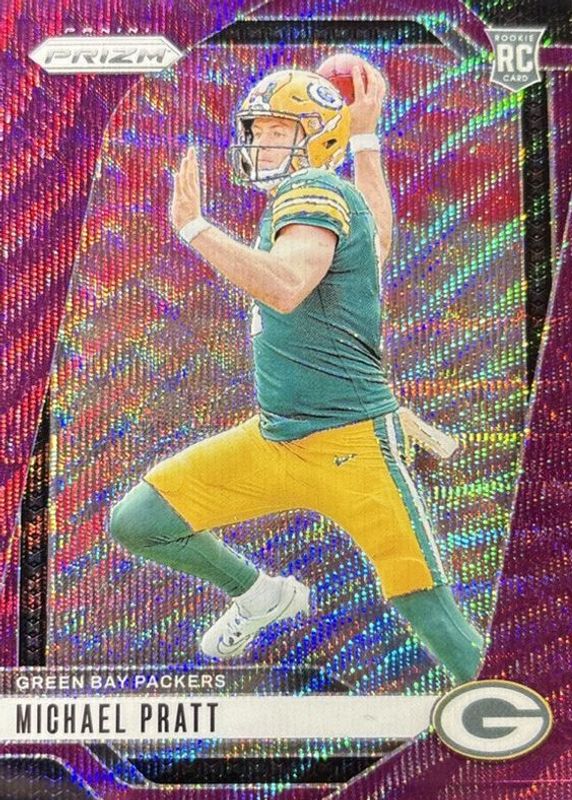 Michael Pratt 2024 Prizm #379 Purple Wave /99 Rookie RAW