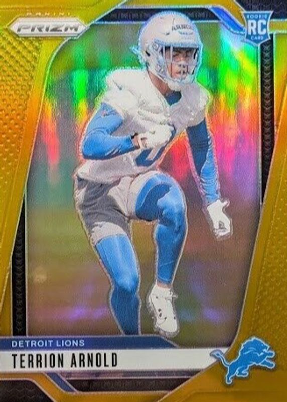 Terrion Arnold 2024 Prizm #389 Gold /10 Rookie RAW