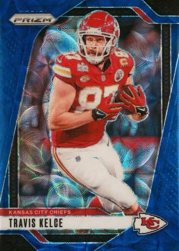 Travis Kelce 2024 Prizm #140 Choice Blue /14 RAW