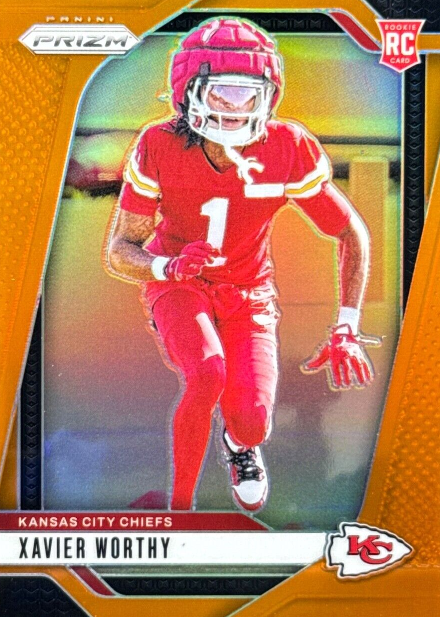Xavier Worthy 2024 Prizm #399 Orange /249 Price Guide - Sports