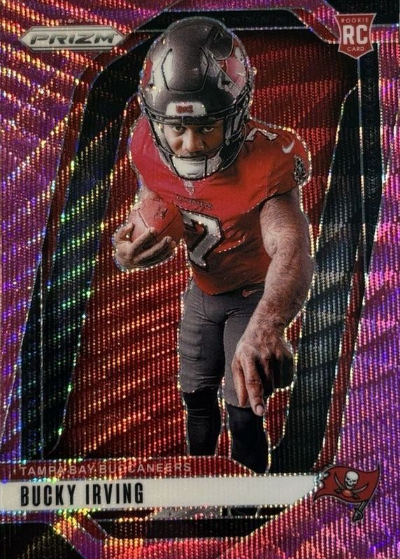 Bucky Irving 2024 Prizm #10 Rookie Variation - Pink Wave RAW