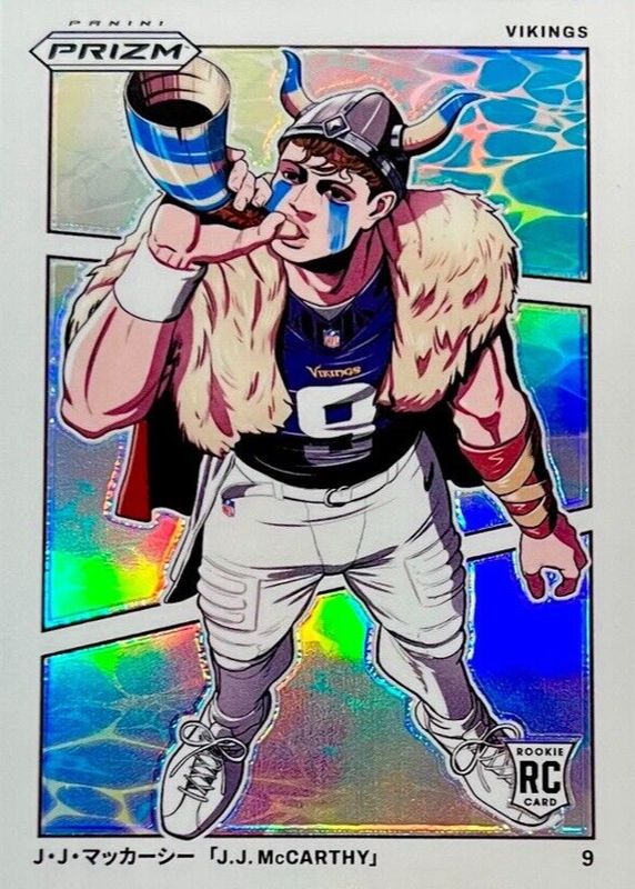 JJ McCarthy 2024 Prizm #M-JJM Manga /(SSP) Rookie RAW