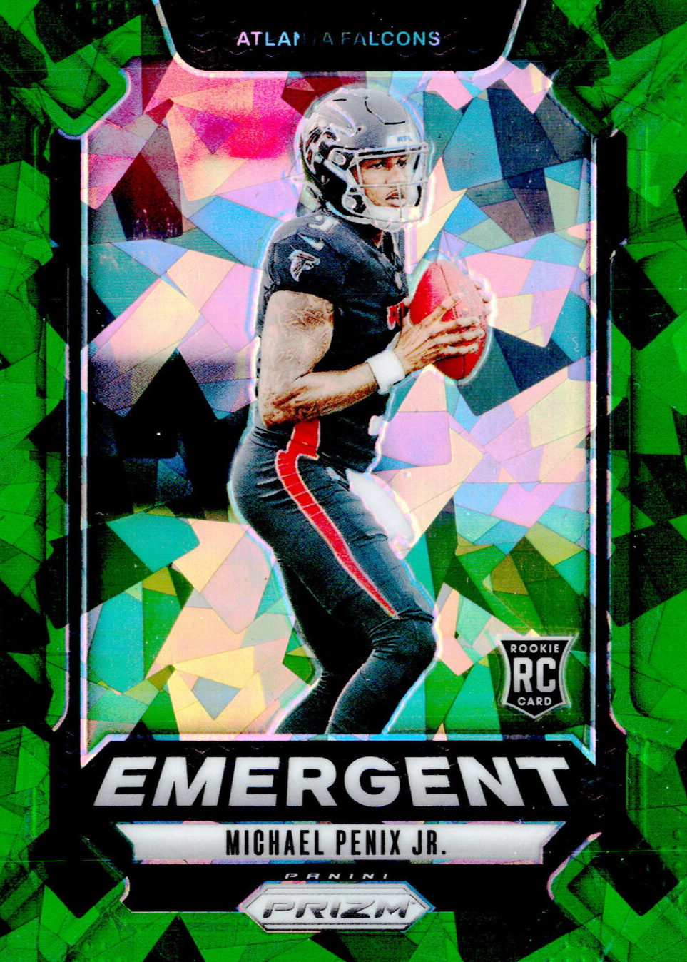 Michael Penix Jr. 2024 Prizm #20 Emergent - Green Ice Price Guide